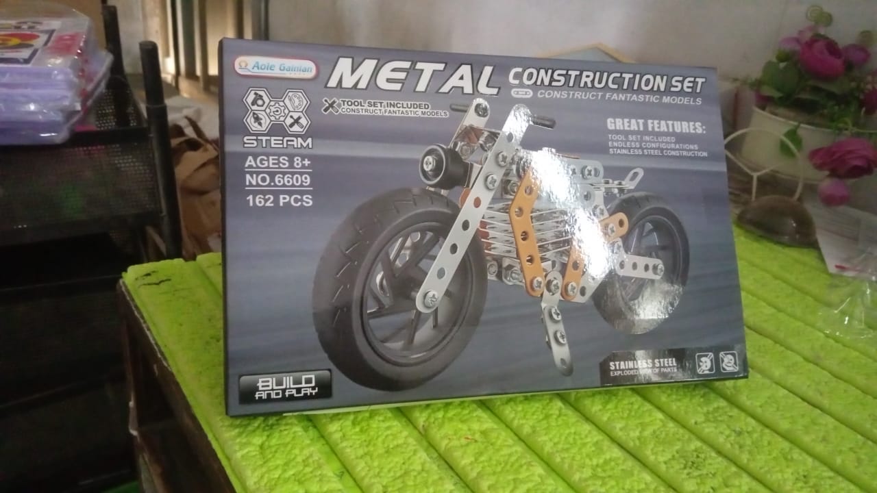 Metal DIY Bike Building Blocks for Kids (bike 162 pc of Bike Tool / 1 Set】 Metal DIY Bike Building Blocks for Kids (bike 162 pc of Bike Tool / 1 Set】